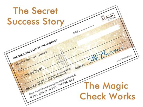 The Secret Magic Check: A Tool for Goal Setting and Achievement
